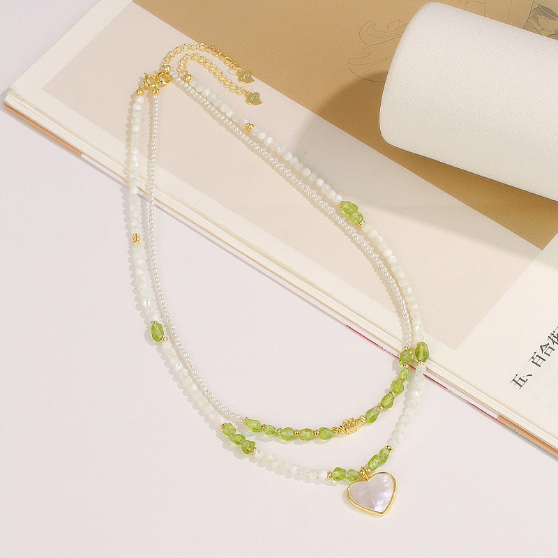 Pearl Conch Shell Pendant Necklace