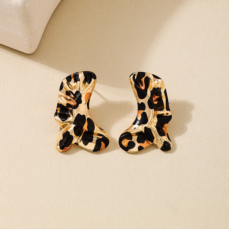 Planderful Vienna Verve Earrings – Fashionable Leopard Print Design