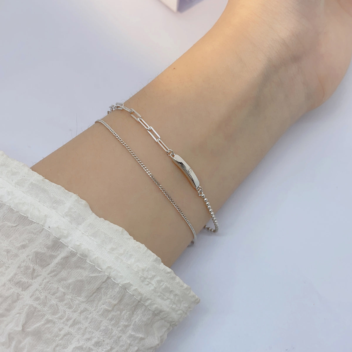 Korean Version 925 Sterling Silver Bracelet