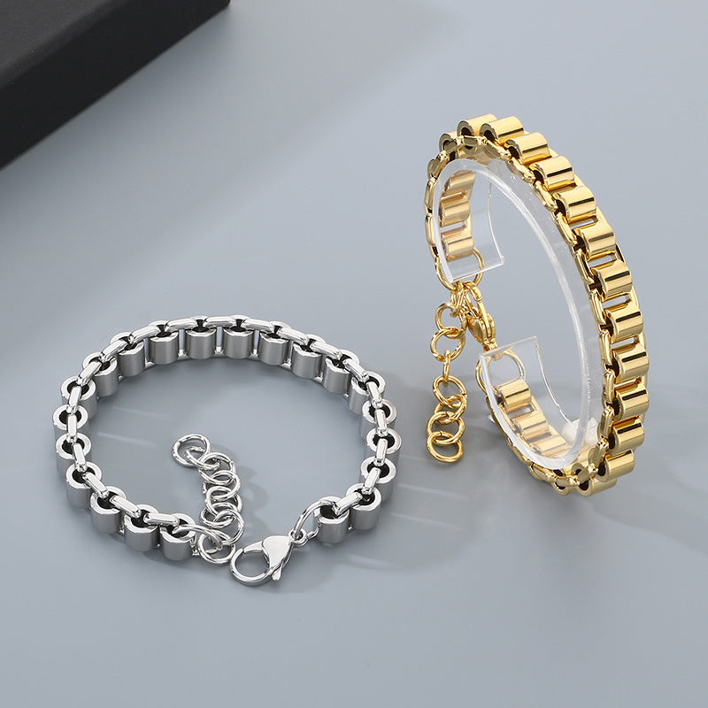 Planderful Personalized Bamboo Chain Bracelet For Men