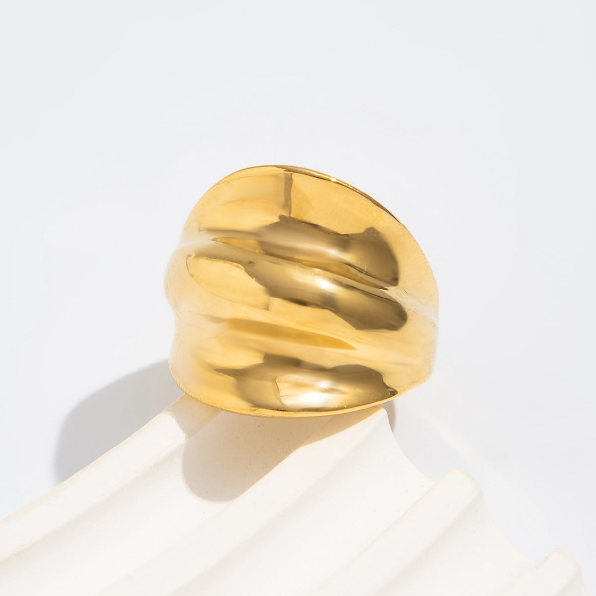 Planderful Vienna Verve Ring – Elegant Adjustable Cold Metal Design