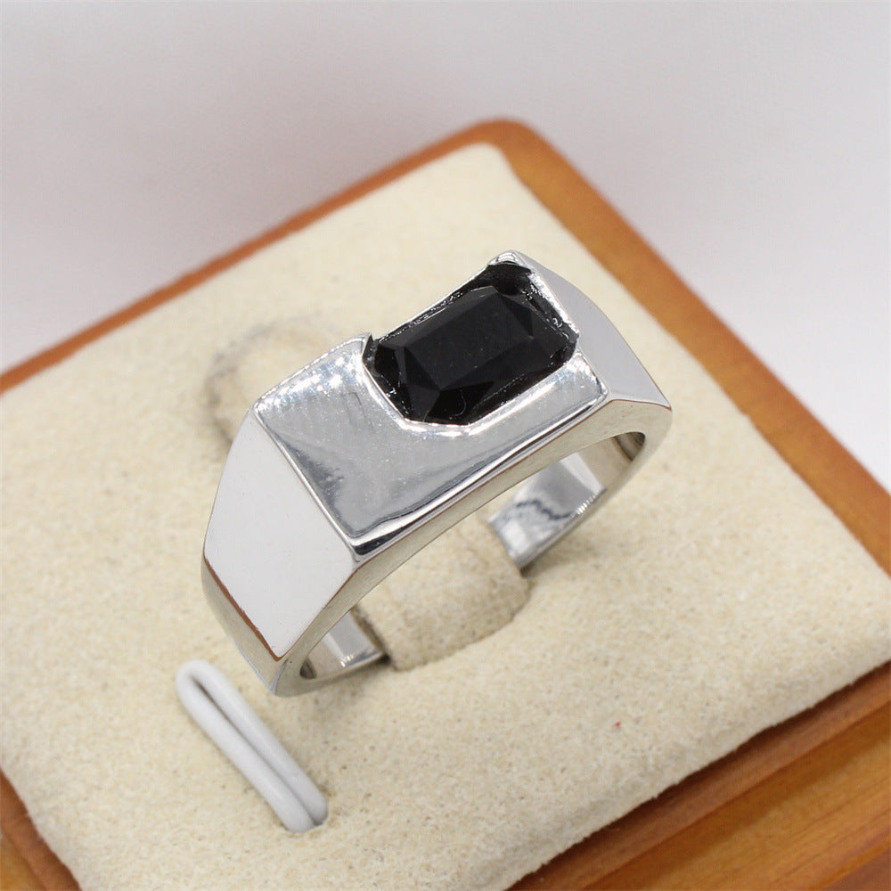 Niche High-End Titanium Steel Zircon Ring for Women - INS Style 2024 Collection