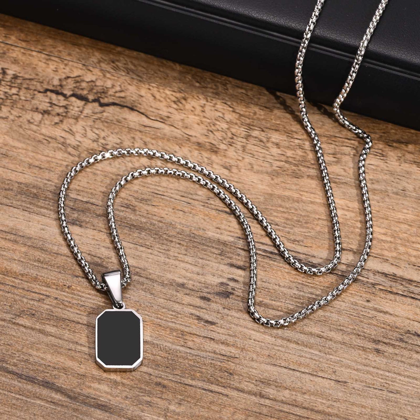 Cross-Border Men's Jewelry Stainless Steel Pendant Necklace