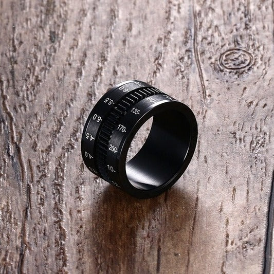Cross-Border Jewelry Accessories Titanium Steel Rotatable Ring