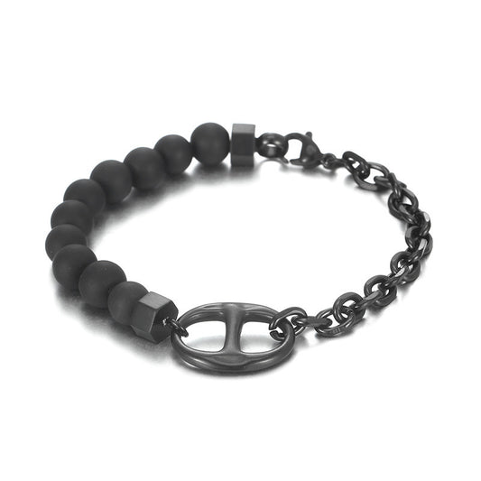 Planderful Pig Nose Titanium Bracelet For Women And Men