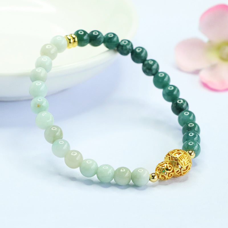 Jadeite Gourd 5~6 mm Beaded Bracelet