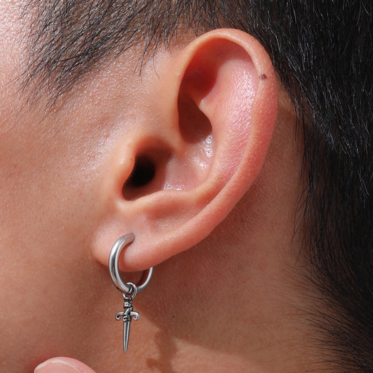 Vintage Cross Single Earrings — Two Designs