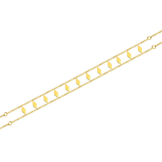 Luxurious Collarbone Necklace Set with Irregular Sequins and Multiple Accessories