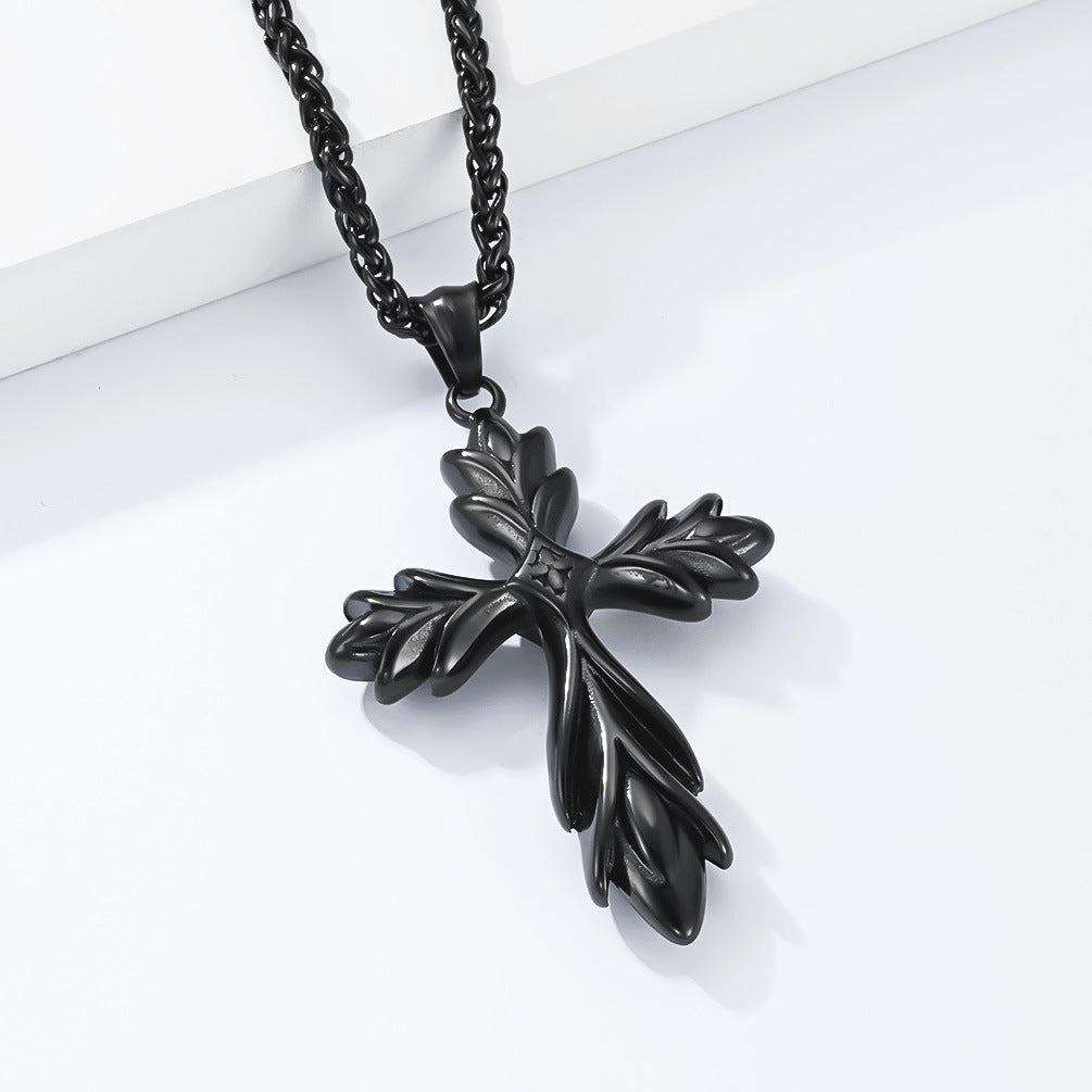 Stainless Steel Cross Gothic Vintage Necklace