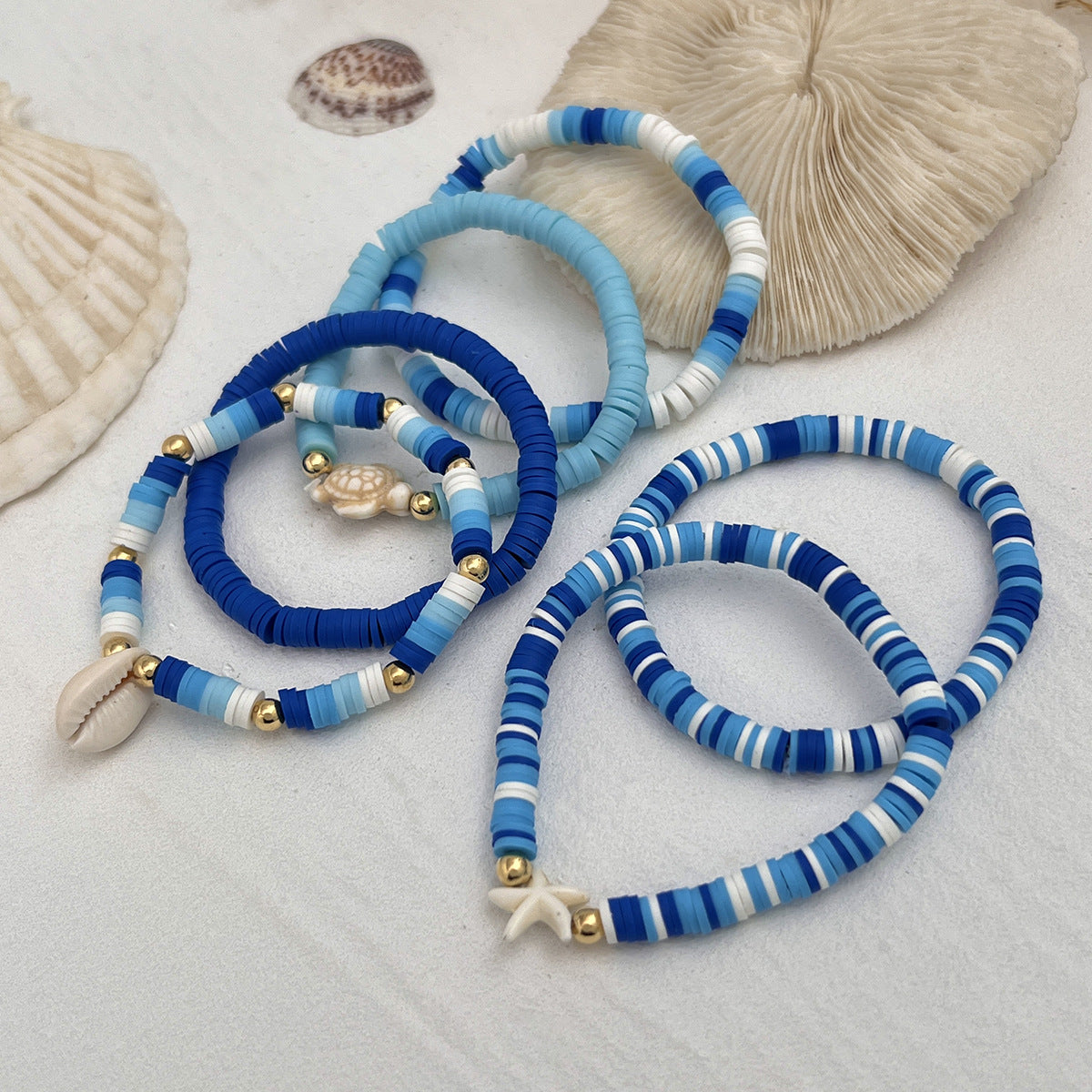 Planderful Vienna Verve Bracelet Set – Bohemian Beaded Flower Design