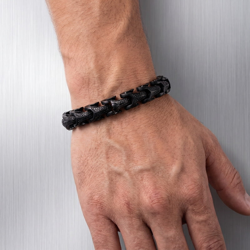 Keel Chain – Punk Style Vacuum Electroplated Keel Stainless Steel Men's Bracelet