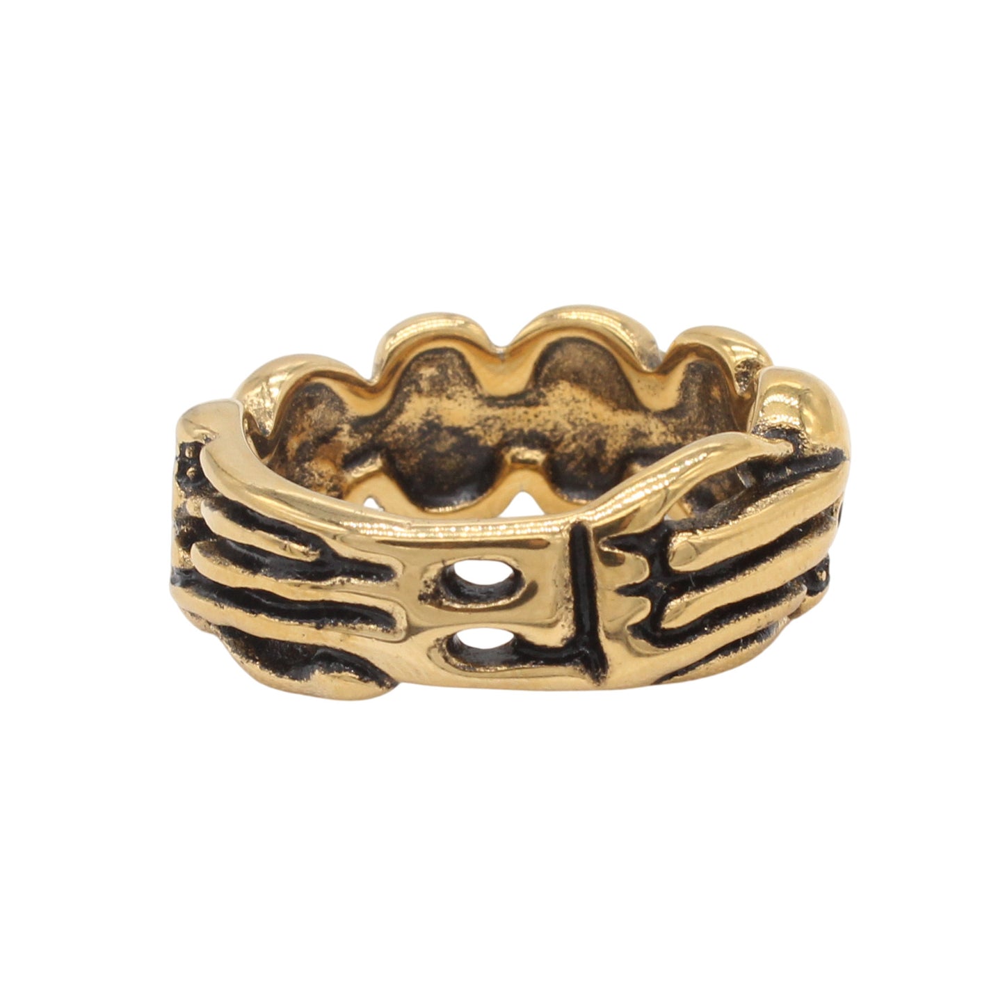 Planderful Jewelry Vintage Skull Ring For Men In Titanium Steel European American Style