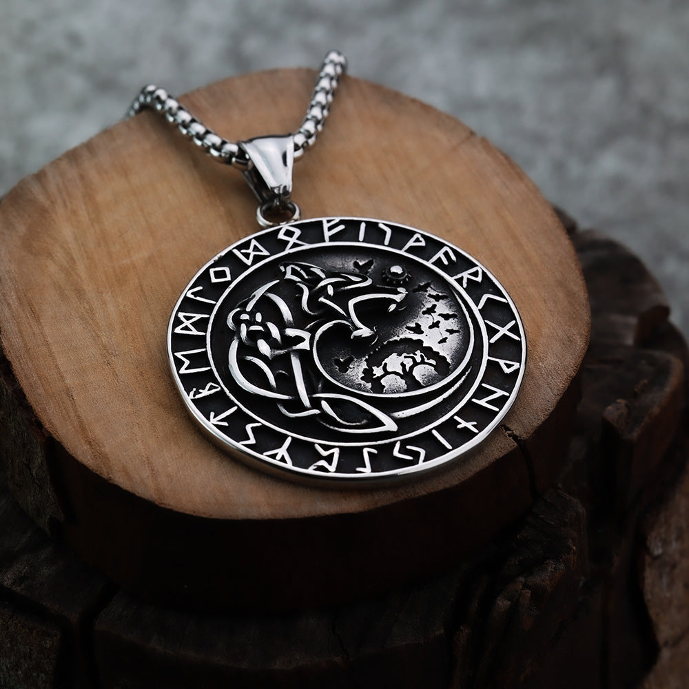 European and American Style Viking Celtic Wolf Pendant for Men