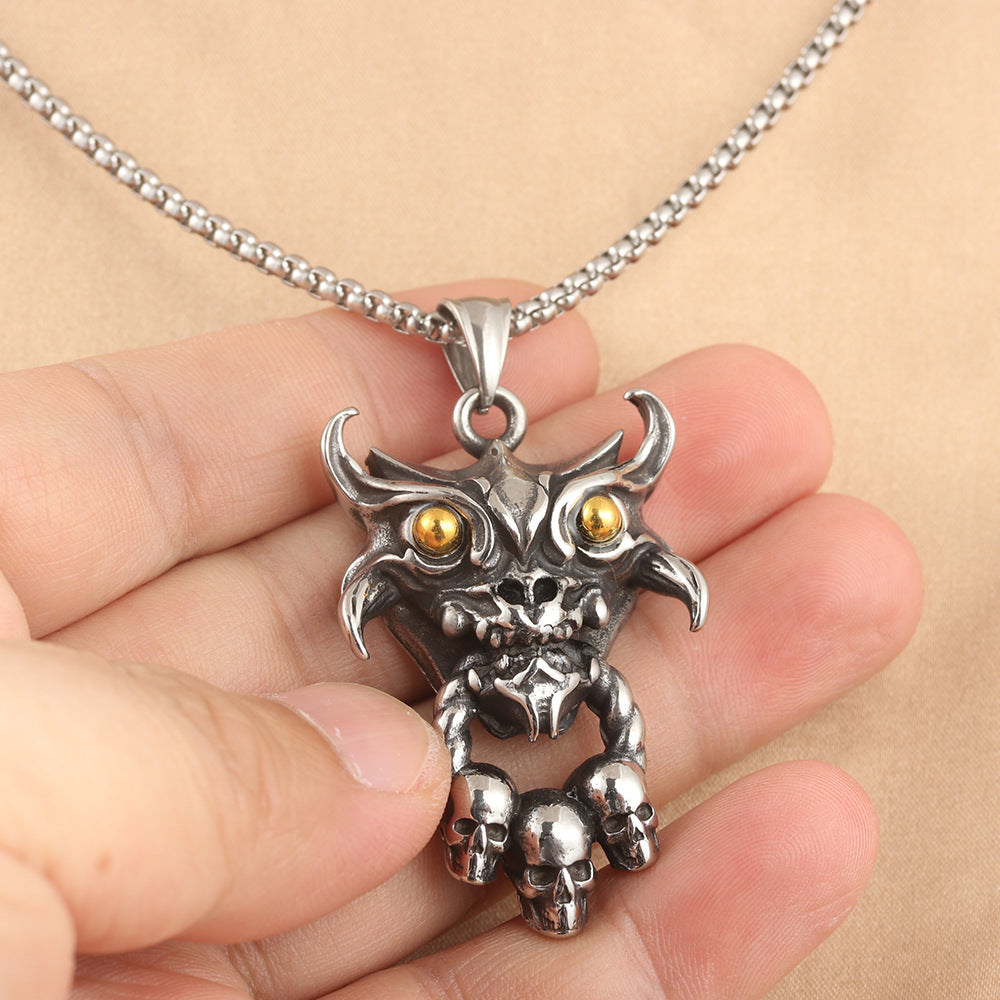 European And American Stainless Steel Animal Sheep Pendant