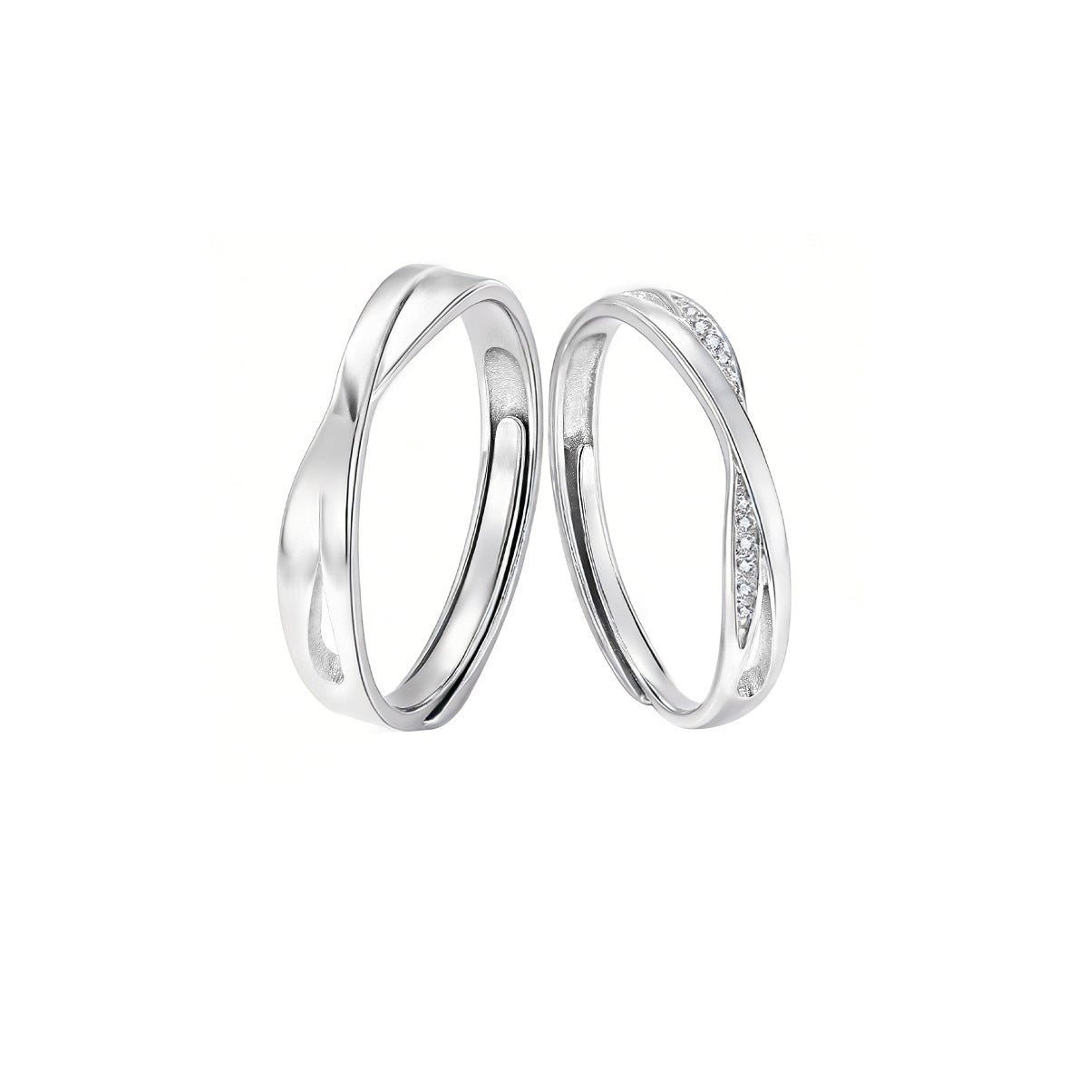 Mobius Male S925 Sterling Silver Women's Ring