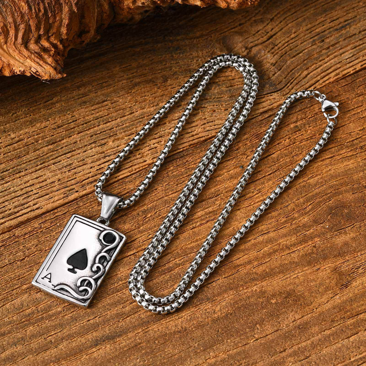 Poker Tide Hip Hop Stainless Steel Pendant