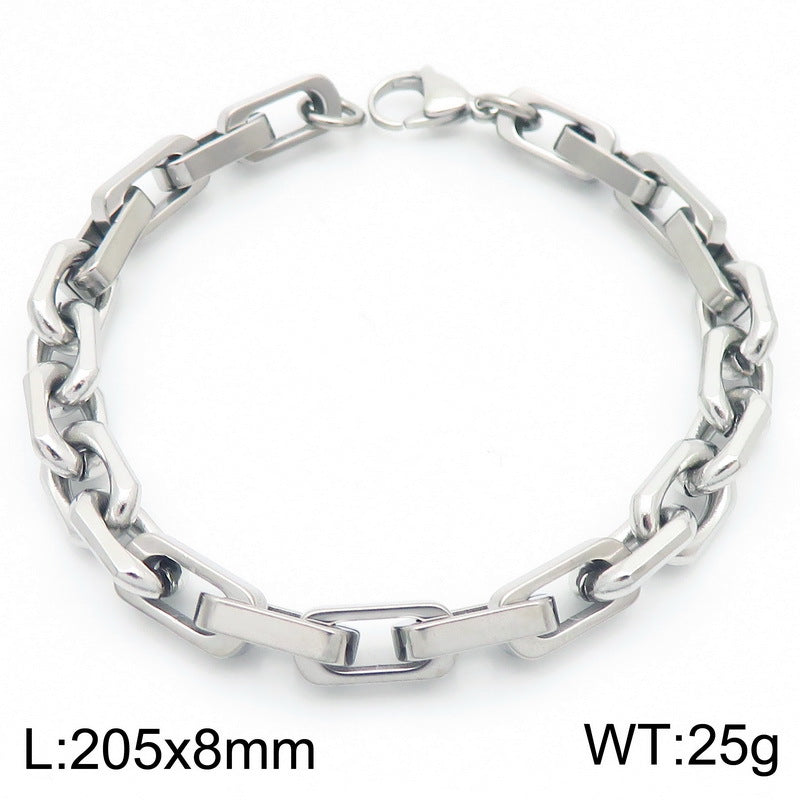 Planderful Personalized Men's Titanium Steel Bracelet