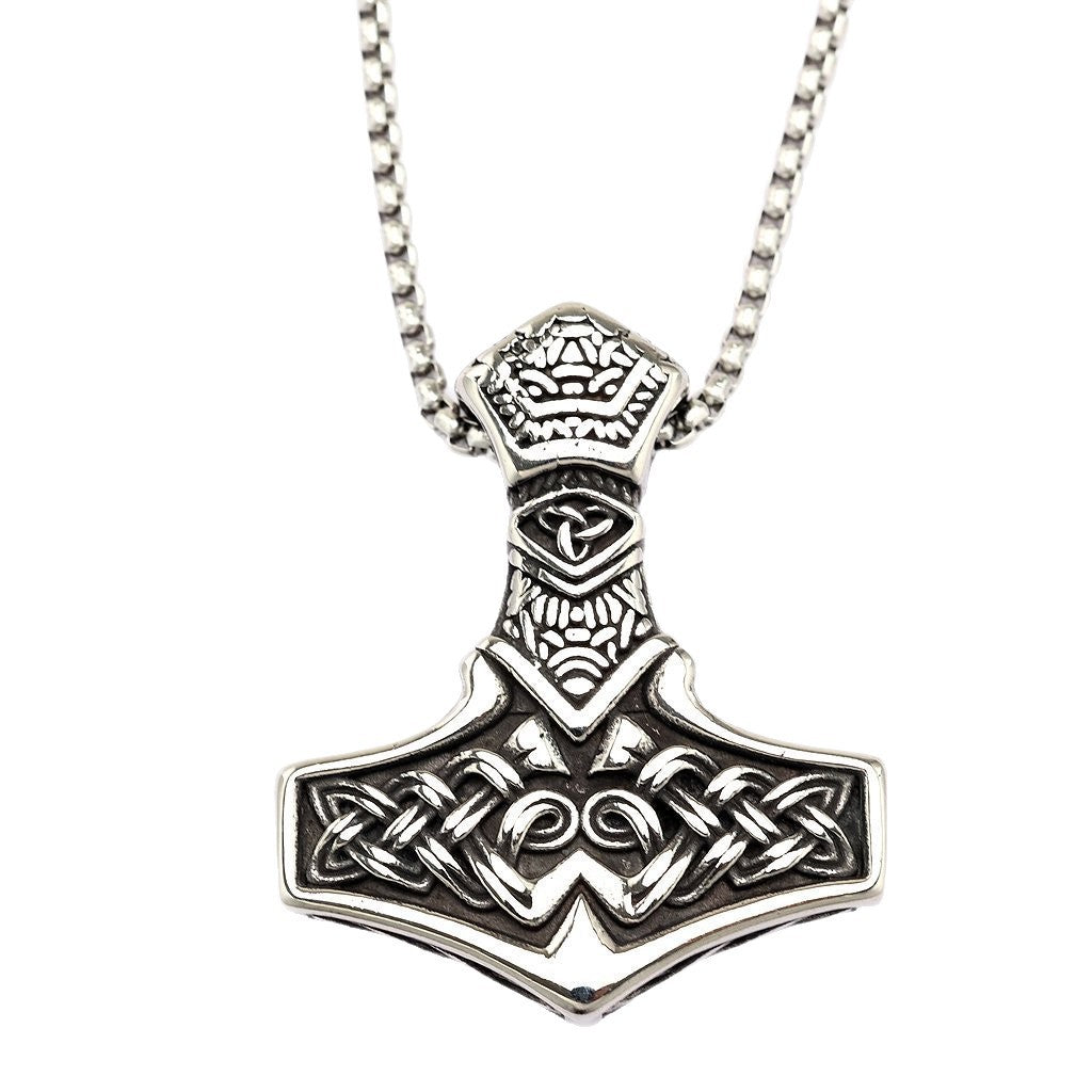Vintage Viking Stainless Steel Men's Pendant Necklace
