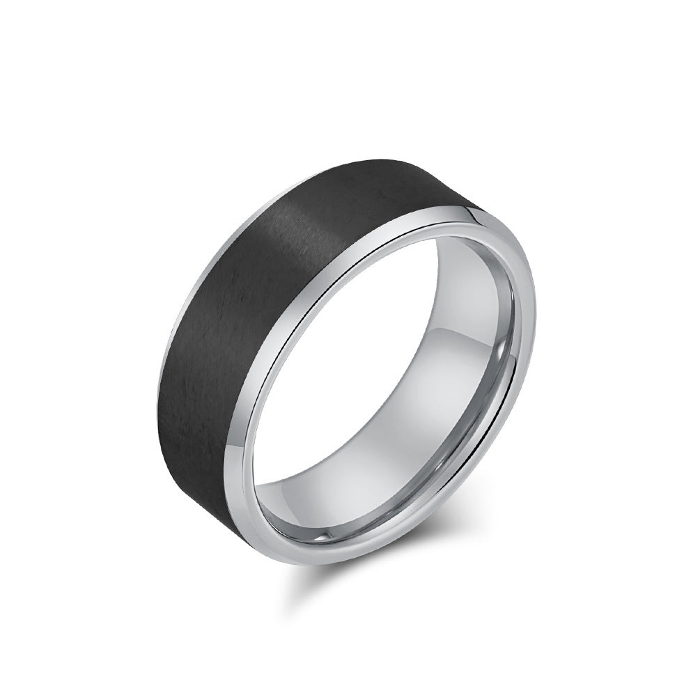 Cross-Border European and American Tungsten Steel Ring Wholesale