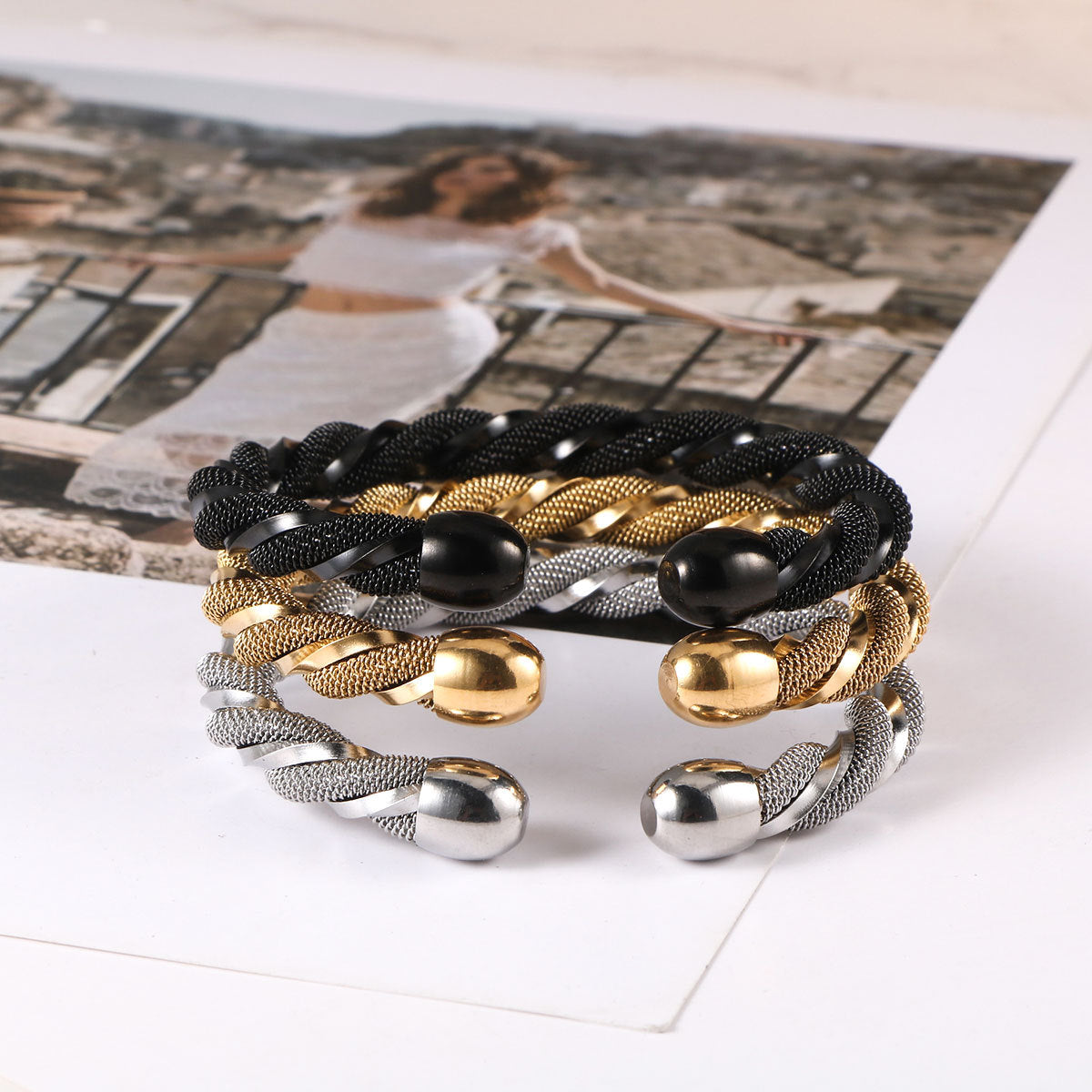 Europe & The United States Stainless Steel Bracelet Men & Women Design Bracelet