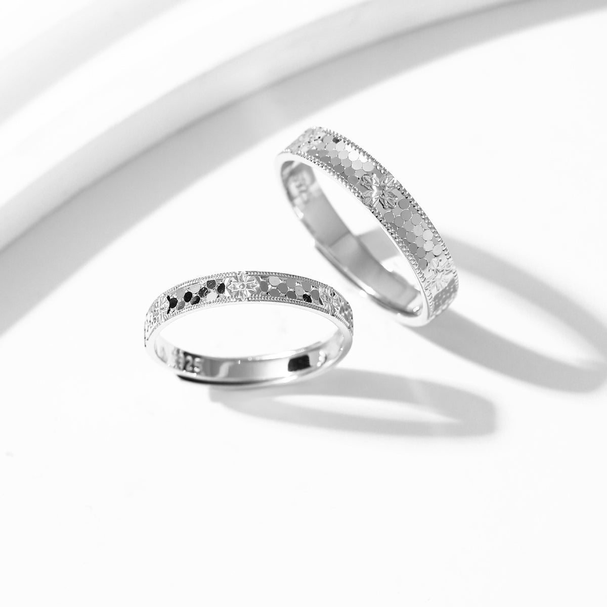 Sparkling Petals S925 Sterling Silver Ring