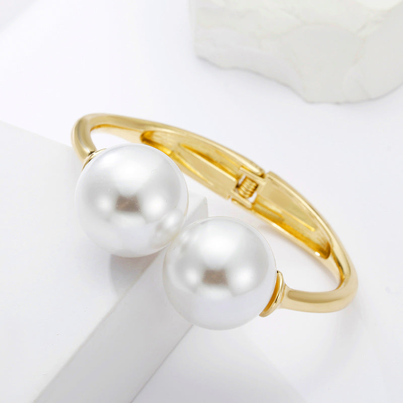 European Style Pearl Statement Bracelet - Vienna Verve Collection