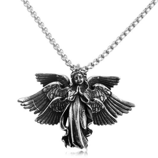 European And American Stainless Steel Angel Girl Pendant