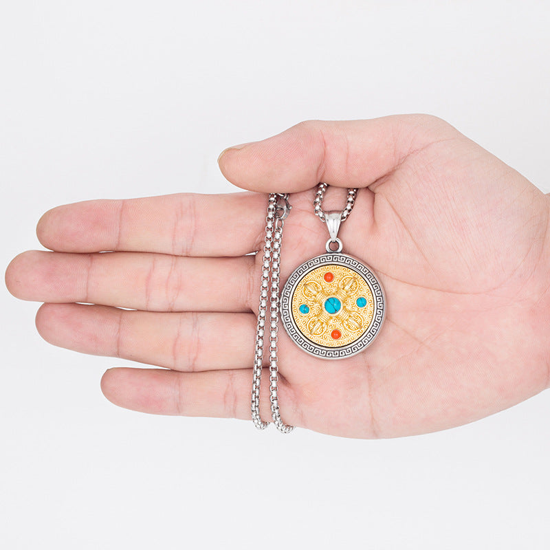 Stainless Steel Necklace - Elegant Everyday Genie Pendant Necklace For Modern Jewelry Lovers