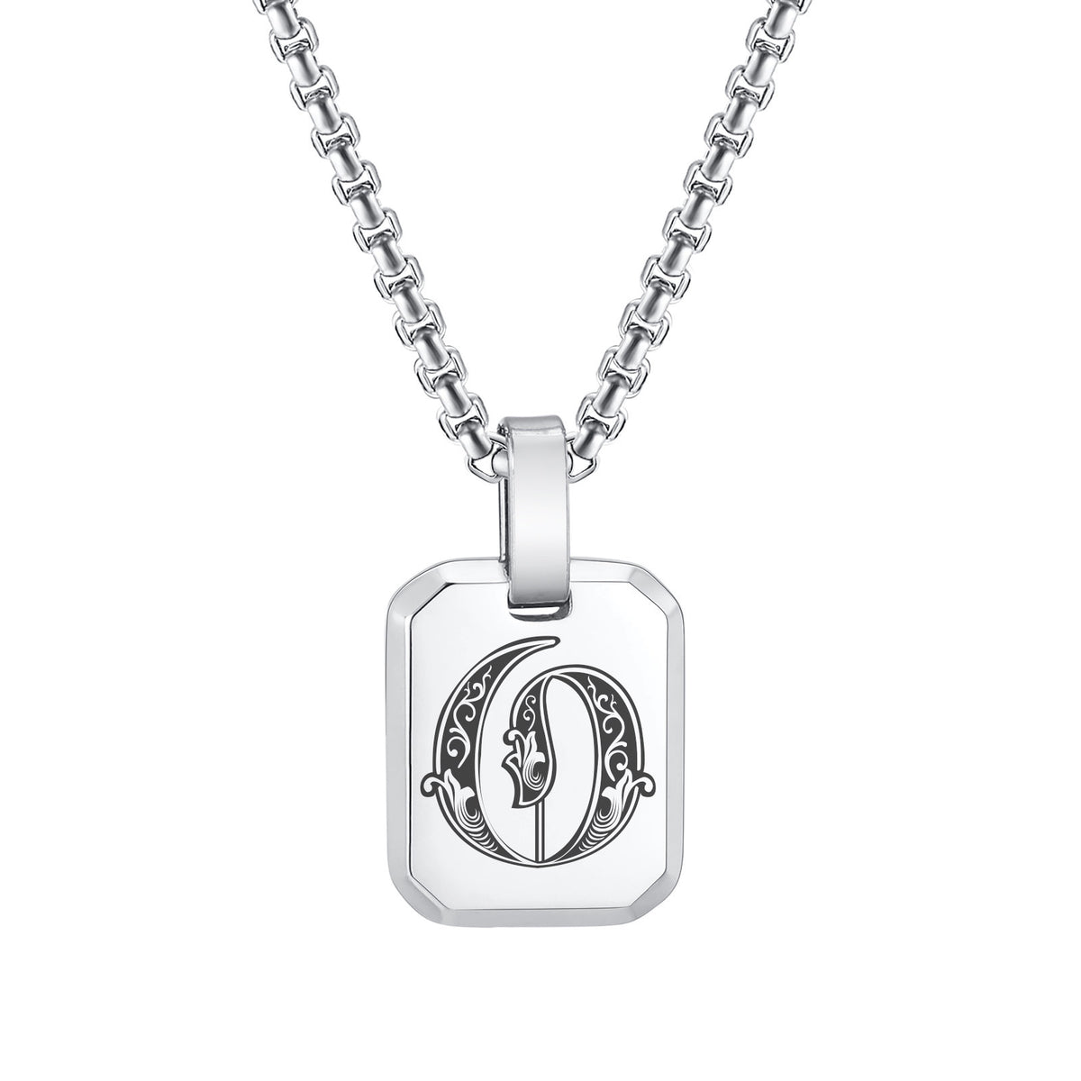 Stainless Steel Initial Letter & Blank Pendants