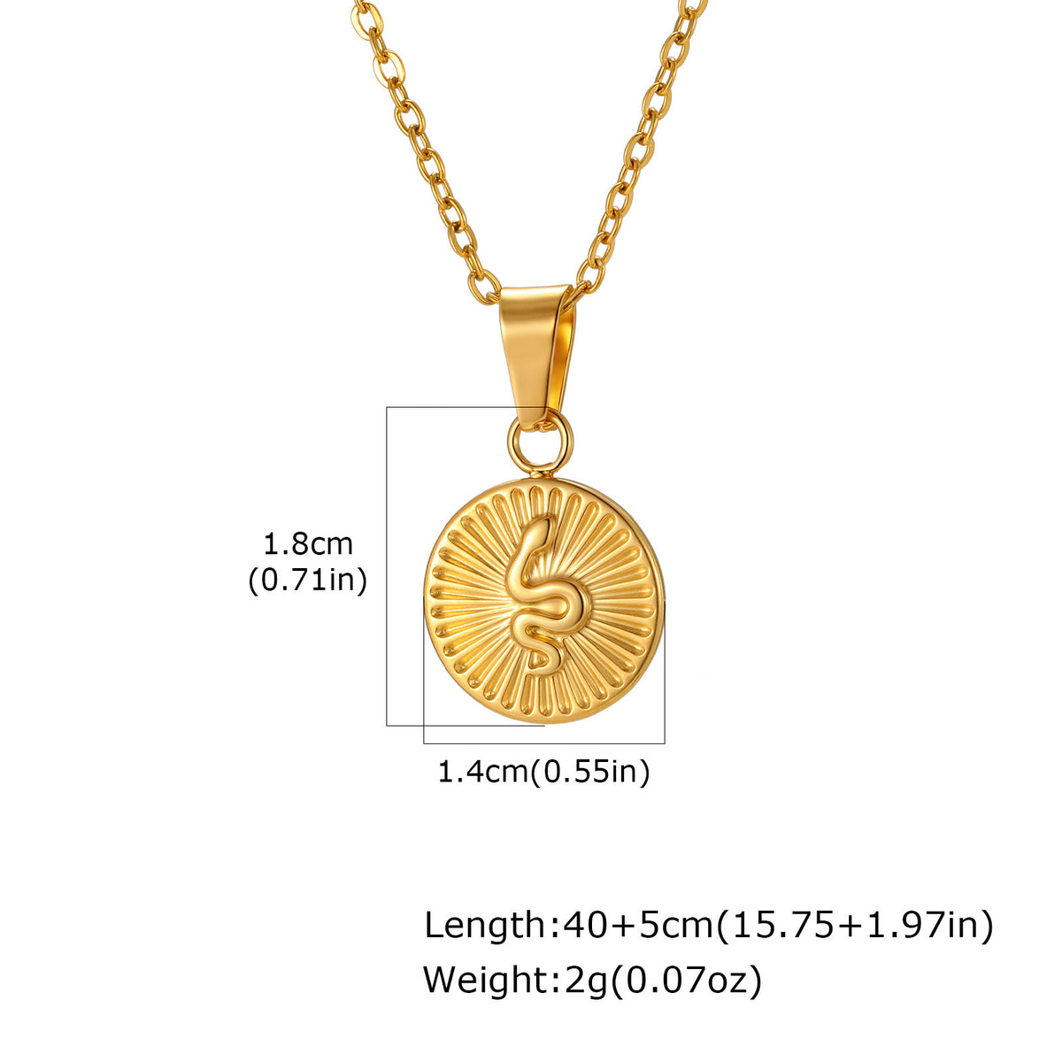 Snake Stainless Steel Necklace for Women