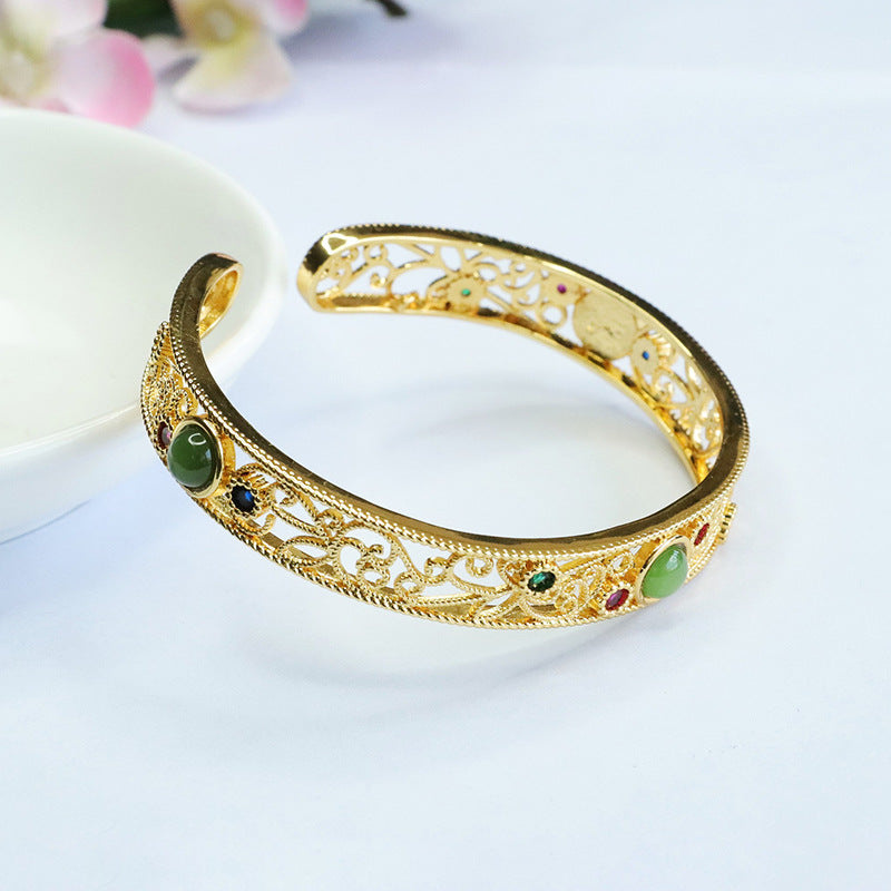 Hetian Jasper Open Bangle
