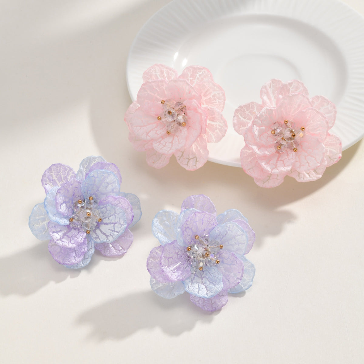Floral Heart Earrings