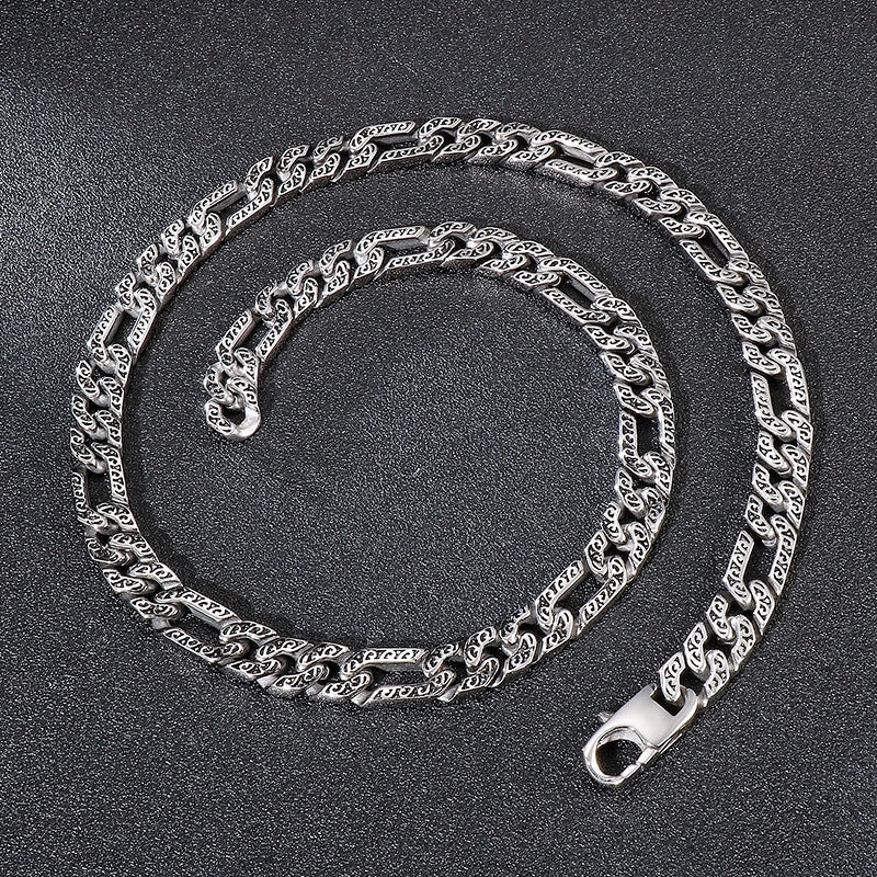 Stainless Steel Necklace,, Casting Titanium Steel Necklace Bouncing