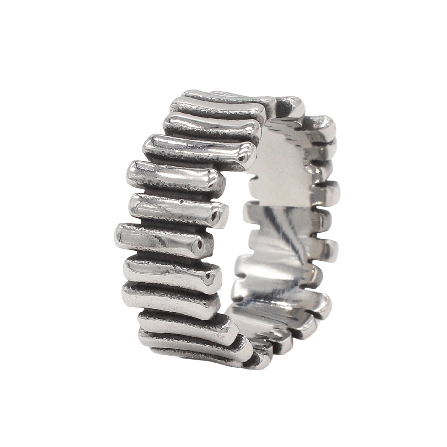 Planderful Titanium Ring Everyday Genie Vintage Fence Design