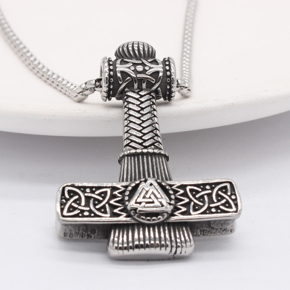 Viking Quake Titanium Pendant For Men And Unisex Protective Shield By Planderful Everyday Genie