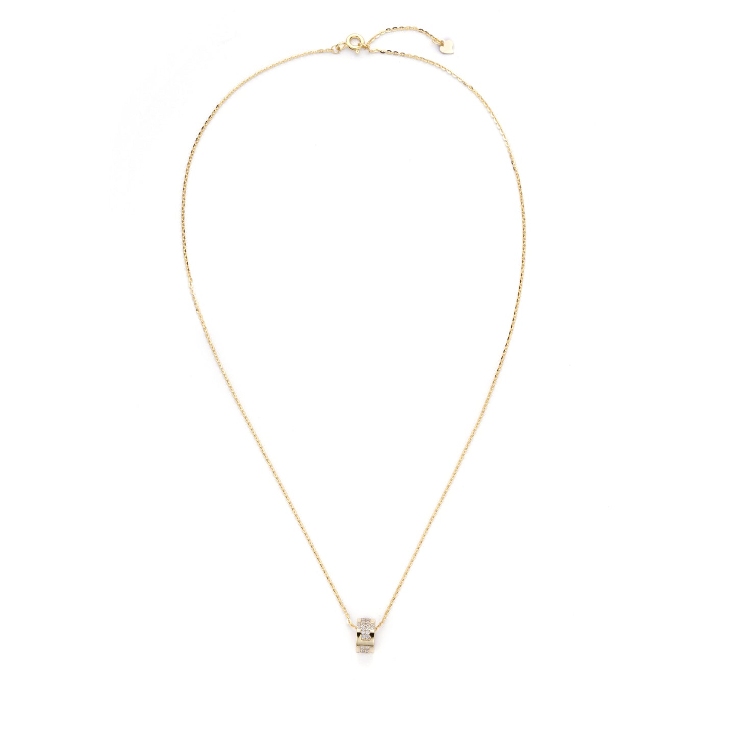 925 Silver H Letter Zircon Necklace Women's Clavicle Chain