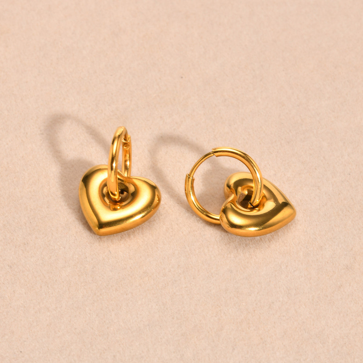 Sculptural Charm Hoop Earrings — Three Designs