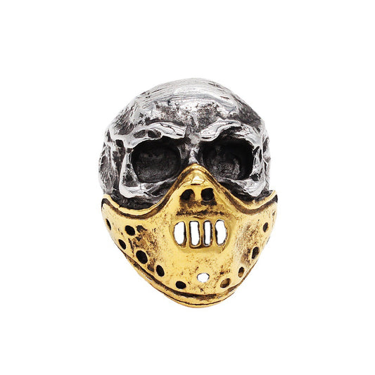 Halloween Gas Mask Skull Titanium Steel Ring for Men