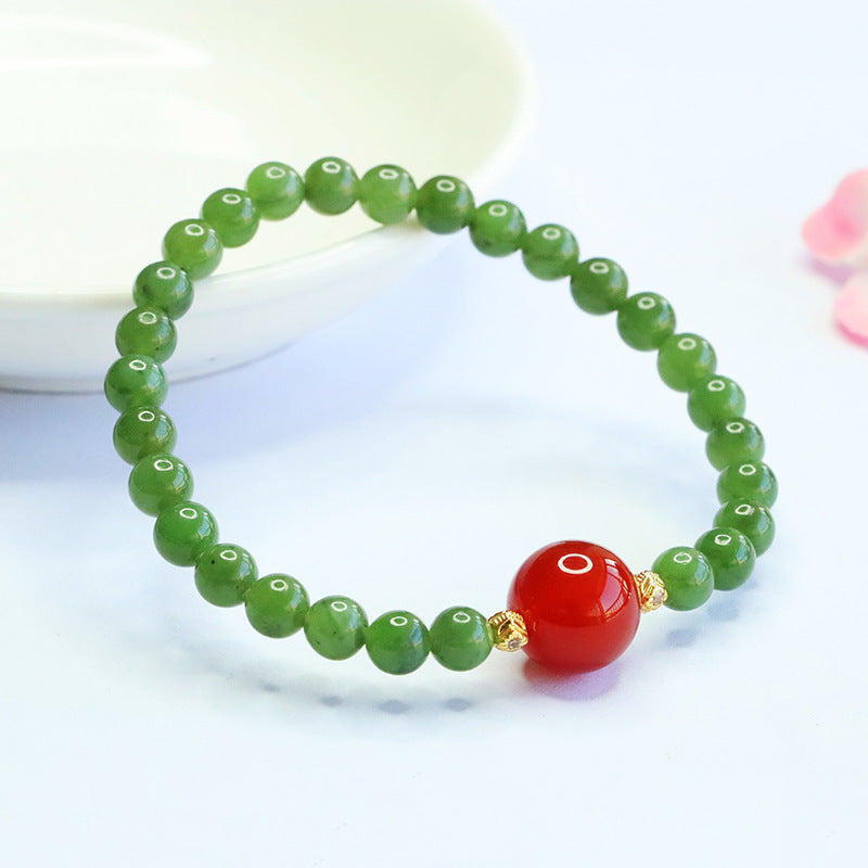 Hetian Jasper & Agate Bracelet