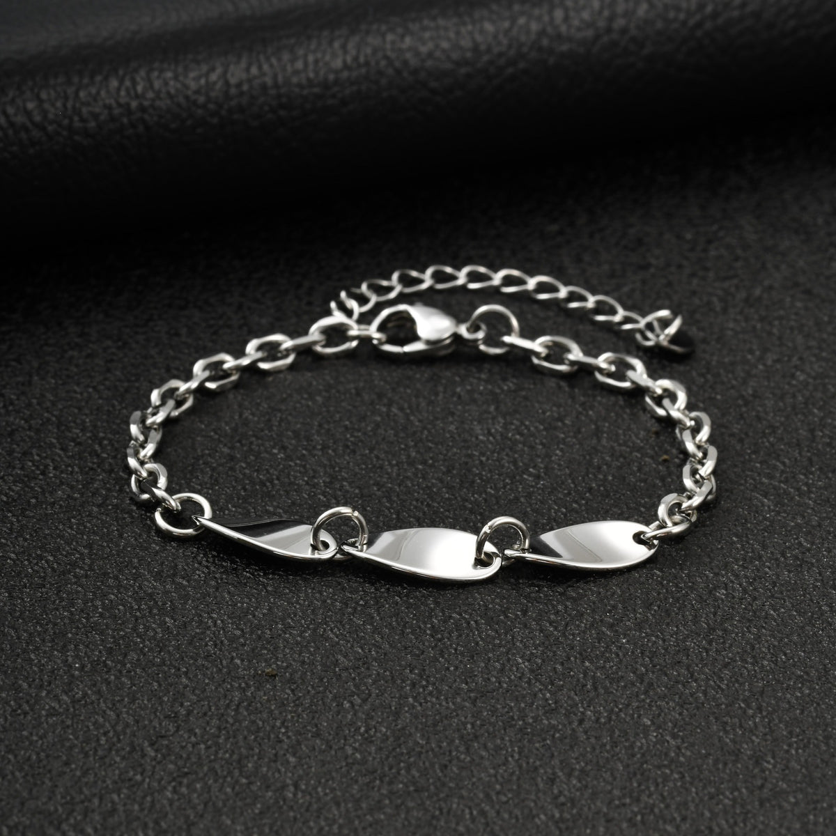 Internet Celebrity Water Wave Stainless Steel Bracelet