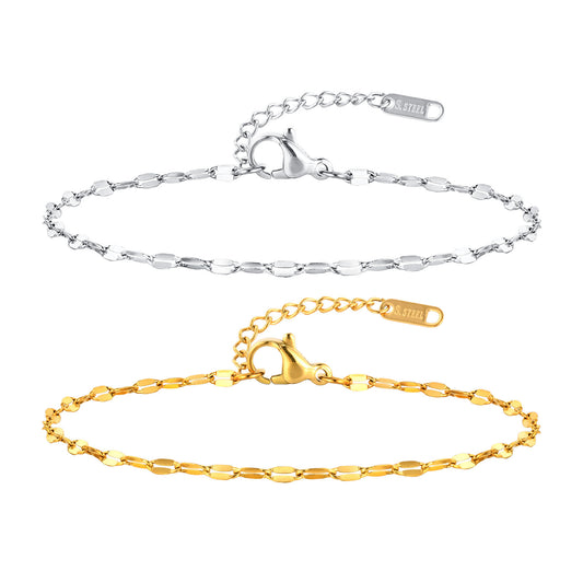 Gold-Plated Stainless Steel Bracelet