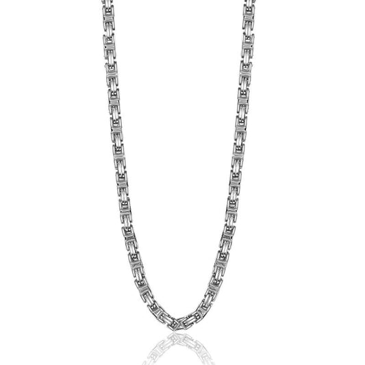 Stainless Steel Necklace - Statement Byzantine Emperor Chain