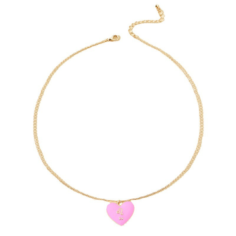 Leo Constellation Drop Glaze Necklace - Europe and America's Favorite Jewelry