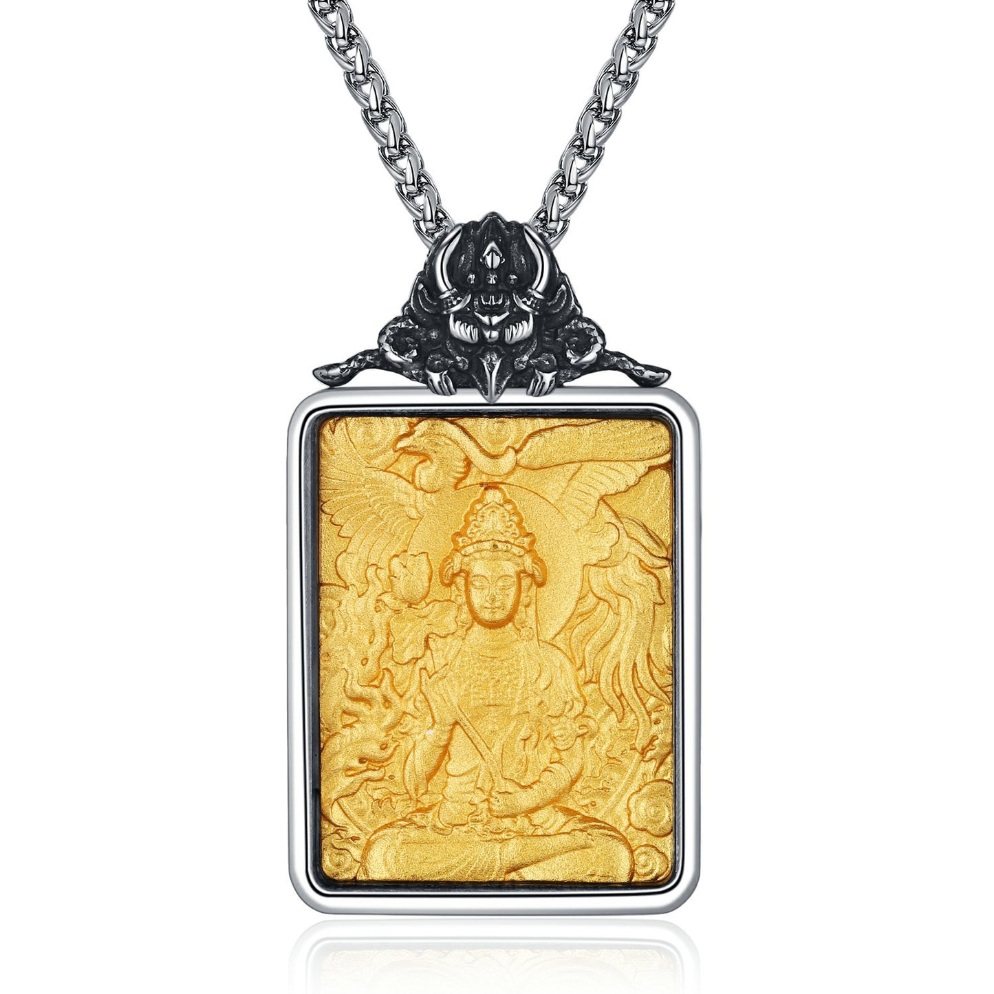 Steel Necklace - Elegant Zodiac Saints Pendant