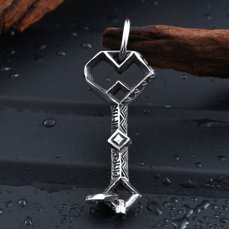 Titanium Steel Hexagram Pendant – Stainless Steel Casting Necklace