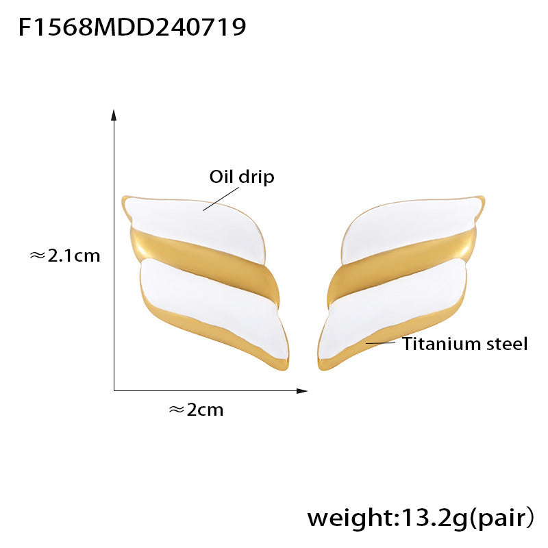 Planderful Geometric Color Matching Drip Earrings For Women