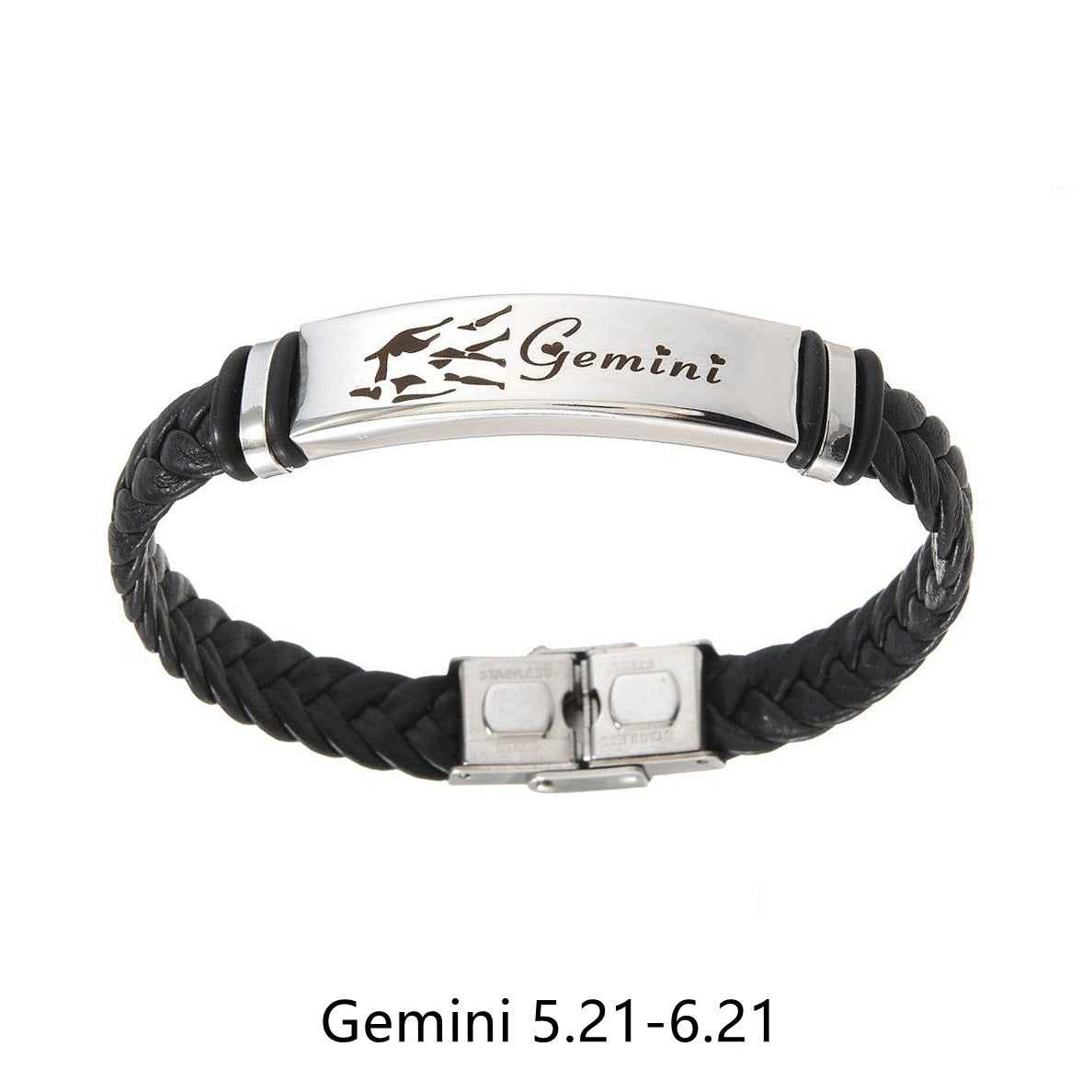 Planderful Twelve Constellations Leather Bracelet For Him