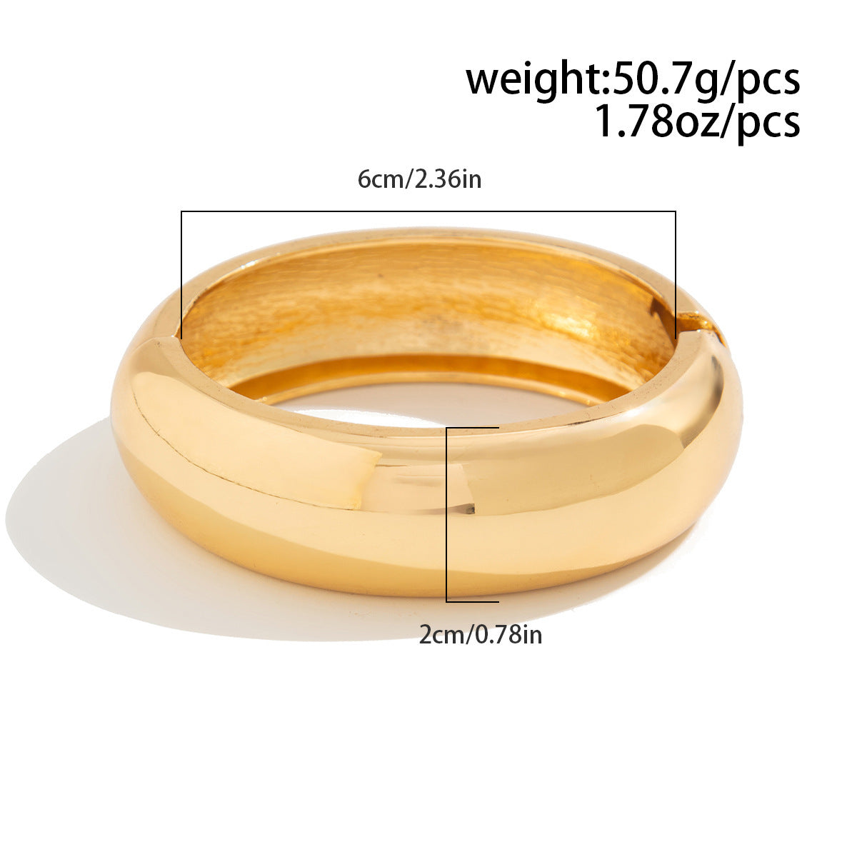 Retro Maillard Style Bracelet Cold Metal Smudge Bracelet