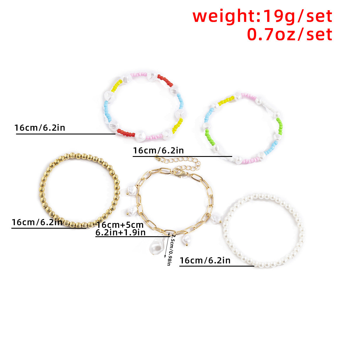 Planderful Vienna Verve Imitation Pearl Bracelet For Women Ethnic Beaded Statement Jewelry