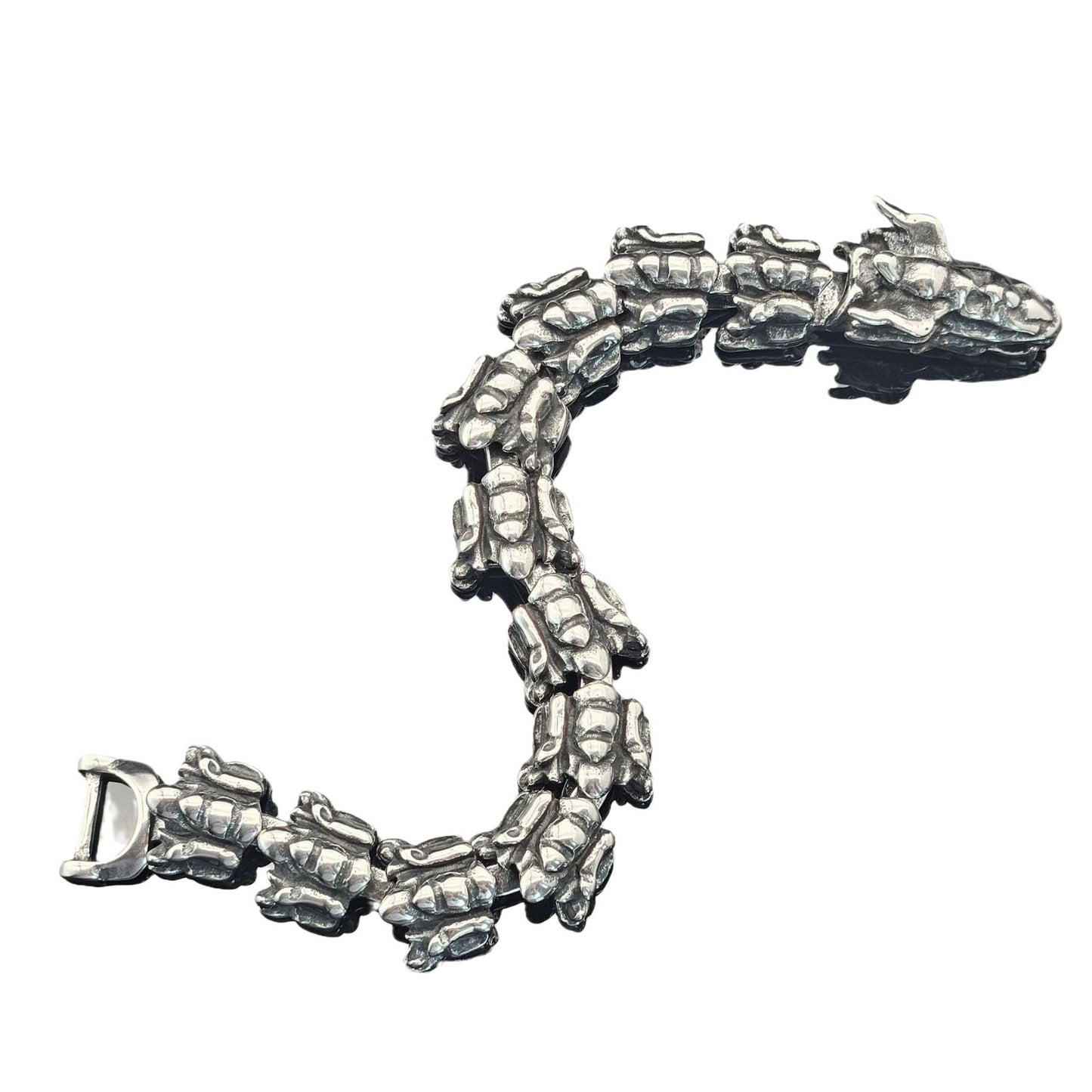 Planderful Dragon Scale Bracelet Unisex Domineering Titanium Steel Keel Chain Retro Punk Jewelry Protection